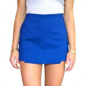 NEW ENDLESS ROSE cut out mini skort in cobalt blue